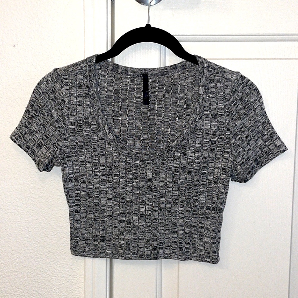 Crop top (heather grey)
